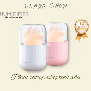 Máy phun sương mini Humidifier M206, dung tích 300ml, nhỏ gọn, đáng yêu, làm mát không khí, cổng cắm USB tiện lợi
