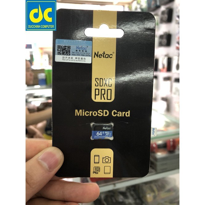 THẺ NHỚ MICRO SDHC NETAC 64GB CLASS 10