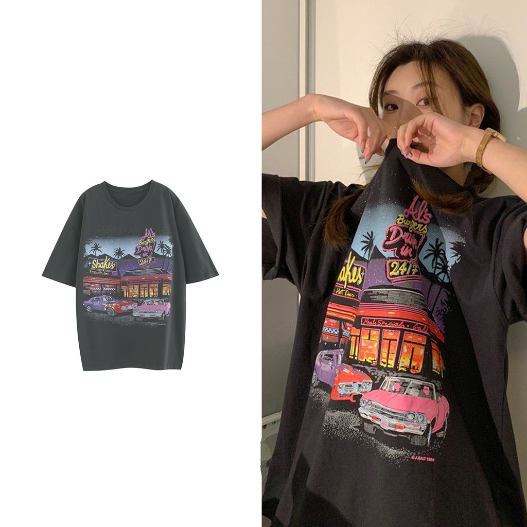 Áo Thun Cá Tính 100% Cotton Co Giãn Thấm Hút