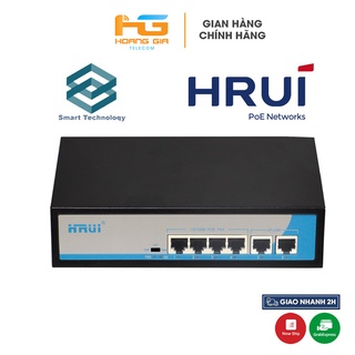 Bộ chia mạng switch poe hrui hr901-af- 42n hàng chính hãng - bảo hành 24 tháng