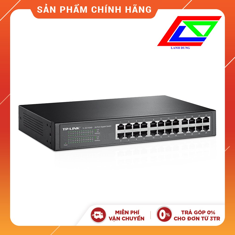 [Mã 66ELHASALE hoàn 7% đơn 500K] Bộ chia mạng TP-Link TL SG1024D 24-Port Gigabit