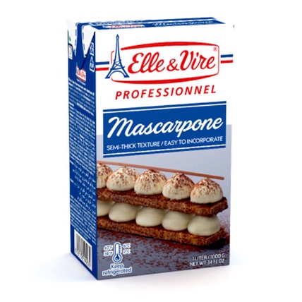 Phô mai Mascarpone Cheese Elle & Vire 1L