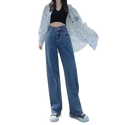 Quần Jeans ống sớ cạp chéo cá tính