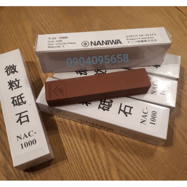 Đá mài dao, kéo chính hãng Nhật Bản - Naniwa NAC-#1000 (133*28*18mm)