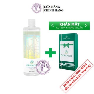 Nước Tẩy Trang Làm Sạch Da , Kháng Khuẩn , Dịu Nhẹ Derladie Cleansing Water Witch Hazel 500ml