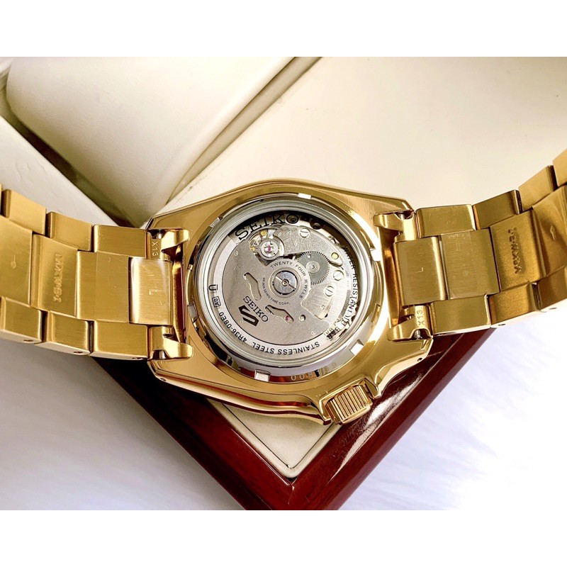 Đồng hồ nam Seiko 5 Sport Full Gold - Đồng hồ Automatic chính hãng Seiko - Bảo hành 1 năm