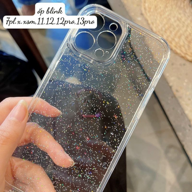Ốp Lưng Nhũ BILINK Silicone Trong Phủ Nhũ Lấp Lánh Iphone 7/8p / X / Xs / Xsmax / 11/ 11promax /12pro /