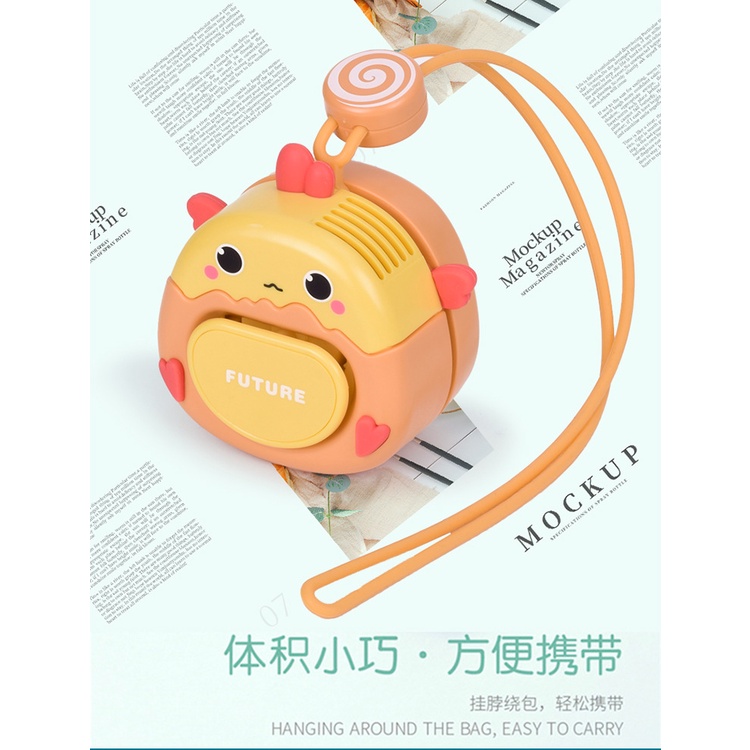 Quạt Treo Cổ Mini Không Cánh Sạc USB Dành Cho Trẻ Em