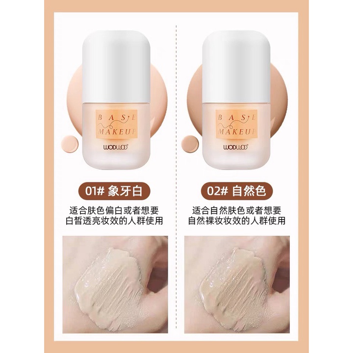 Kem Nền Che Phủ Mỏng Nhẹ Wodwod Base Makeup 30ml