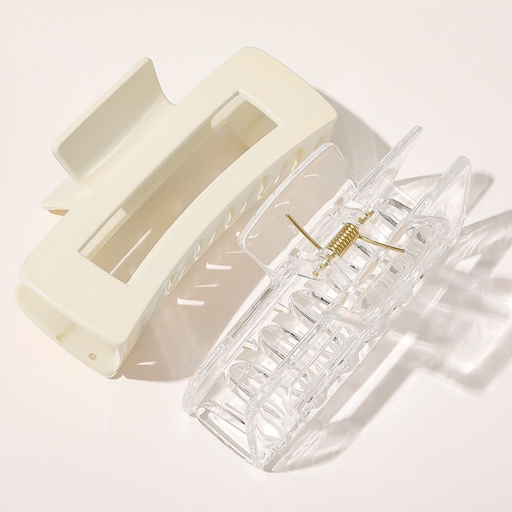 Kẹp tóc càng cua kiểu khoét rỗng bằng acrylic nhiều màu sắc xinh xắn cho nữ