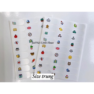 Sticker dán nhãn Hàn Quốc, chống thấm nước, dùng dán tập/dụng cụ học tập rất đẹp