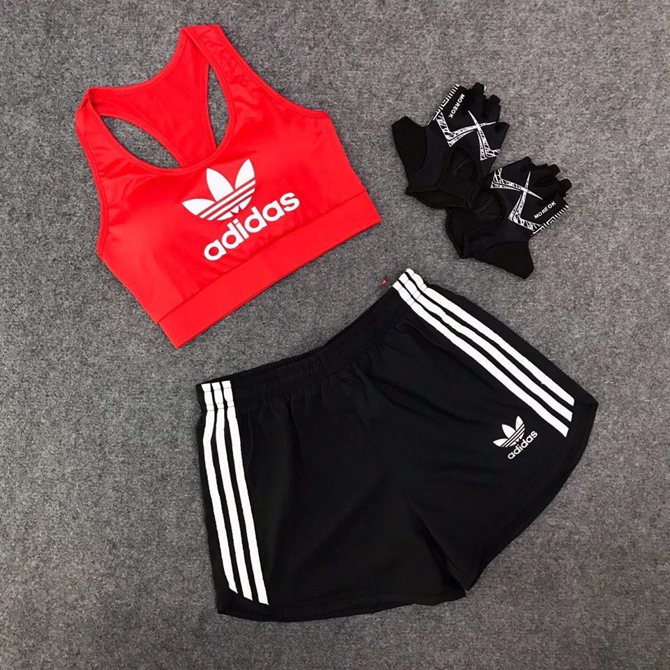 Set đùi tập gym yoga addidas