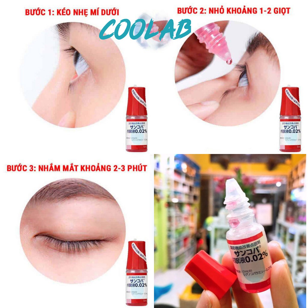 Nước nhỏ mắt cận thị Sancoba Nhật Bản 5ml - CooLab