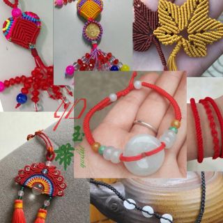 dây tim 2mm dùng tết vòng may mắn( bó 10m)