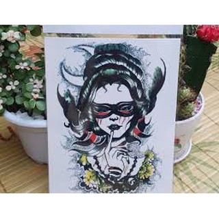 XĂM DÁN CÔ GÁI NHẬT CỰC ĐẸP - NHƯ THẬT 100%