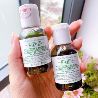 Toner Cho Da Nhạy Cảm Kiehls Cucumber Herbal Mini