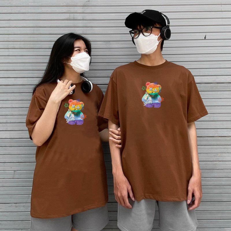 Áo thunCó sizeFull màu unisex tay lỡ gấu X X