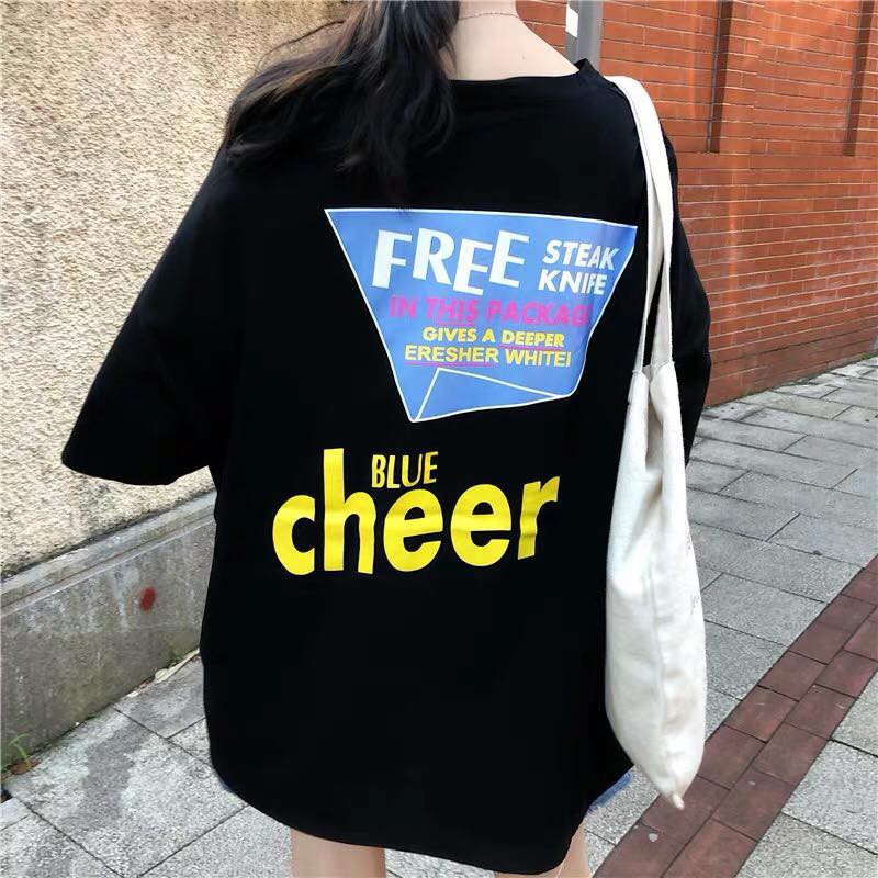 [Mã WARN10 giảm 10k đơn 99k] Áo thun tay lỡ form rộng unisex 100% COTTON - Áo phông nữ BLUECHEER - SABI SHOP | BigBuy360 - bigbuy360.vn