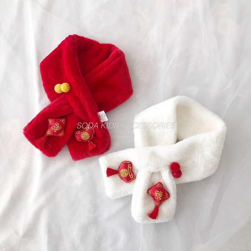 Khăn lông cho bé màu Tết (Ảnh thật)