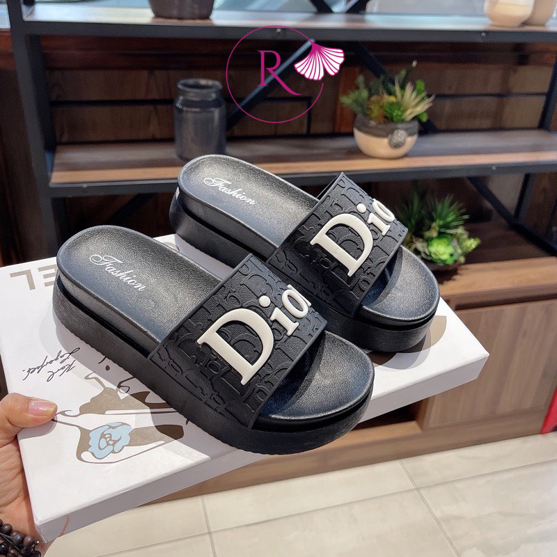 DÉP KIỂU NỮ QUAI NGANG ĐẾ CAO 5CM MỀM MẠI ÊM CHÂN HOTREND - RUBISHOES
