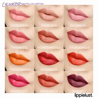 Tách set son Colourpop Matte lux lipstick vault