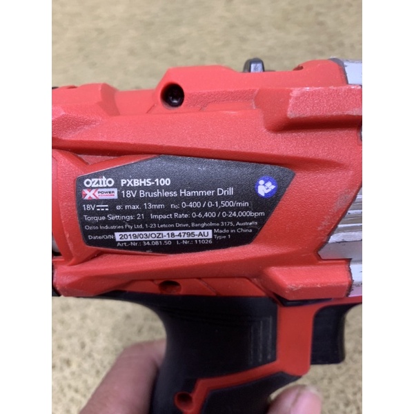 Máy khoan bin ozito 18v brushless