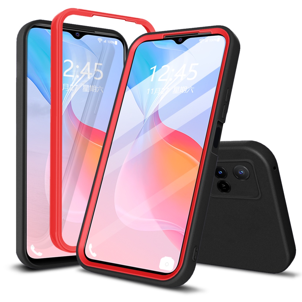 Ốp Điện Thoại Silicone 2 Trong 1 Cho Vivo Y11 Y12 Y15 Y17 Y12i Y20 Y20S Y20i Y20T Y12S Y12A Y51 Y51A Y51S Y53S Y33 Y31 V21