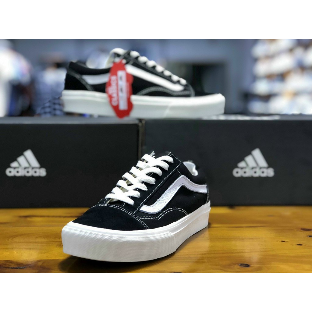 Giày vans vault old skool, giày van đen thấp cổ 11 bản Trung [full bill box ]