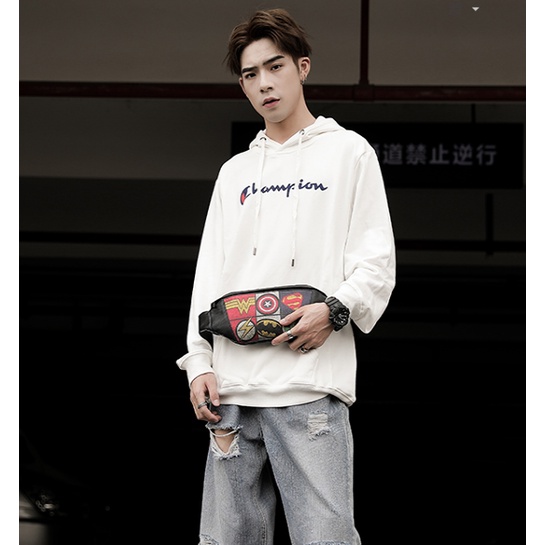 [Túi thời trang nam nữ đeo bụng] [Túi đeo unisex đeo chéo bao tử thời trang du lịch captain siêu anh hùng] | BigBuy360 - bigbuy360.vn