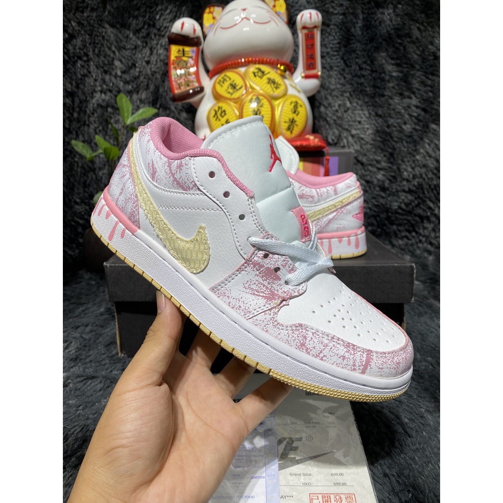 [FullBox+Ảnh Thật] Giày Sneaker Jordan hồng trắng siêu xinh hàng 11 trung