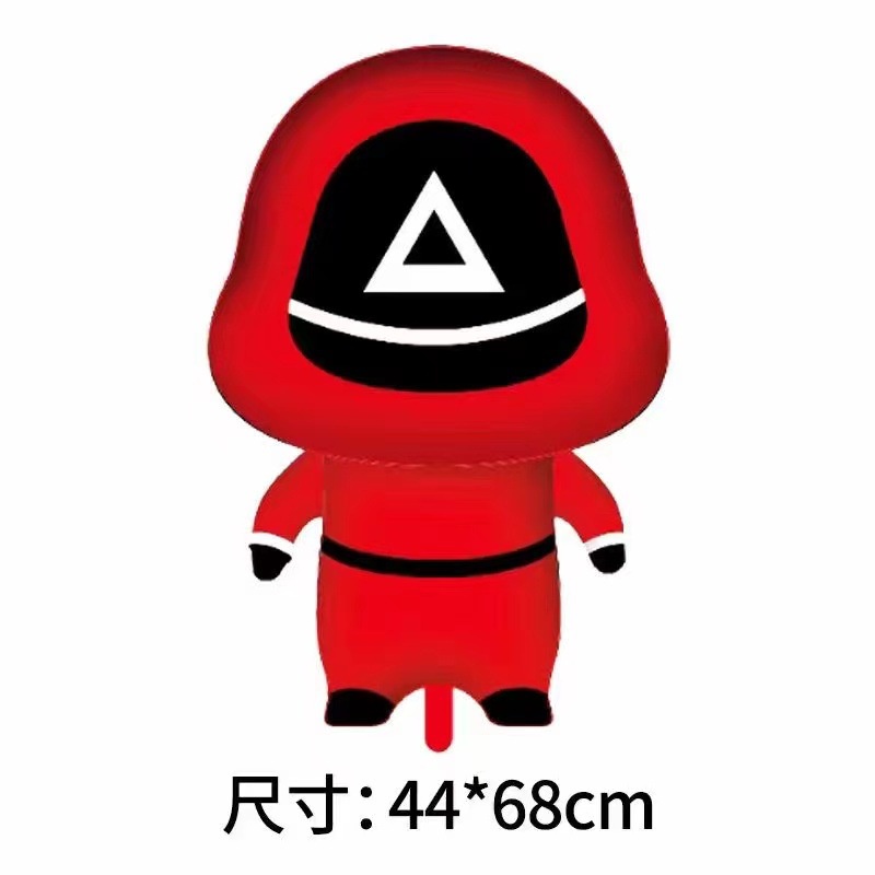 Bong bóng lá nhôm hình nhân vật phim trò chơi con mực dùng trang trí tiệc sinh nhật