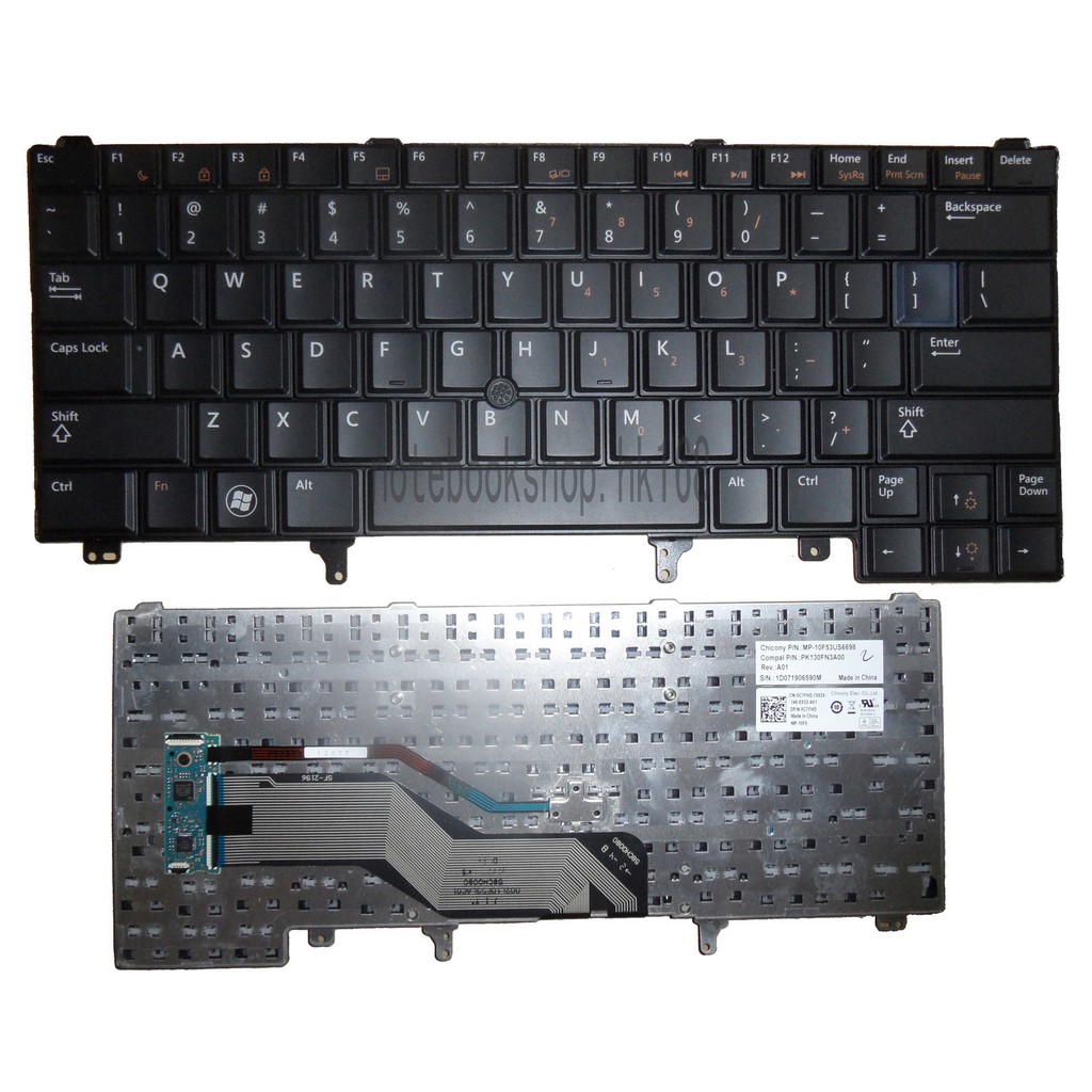 Bàn phím USA Keyboard Dell Latitude E6220 E6320 E6420 E6520 E5420 E5520