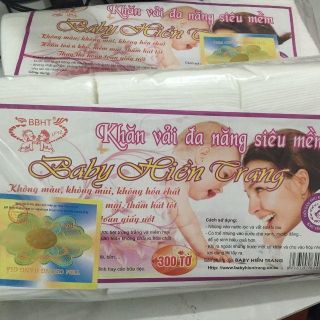 Khăn vải khô đa năng Huyền Trang _ gói 300 tờ