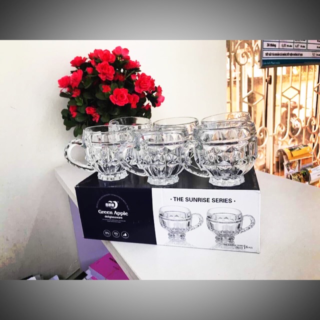 Bộ cốc thuỷ tinh 6 chiếc
