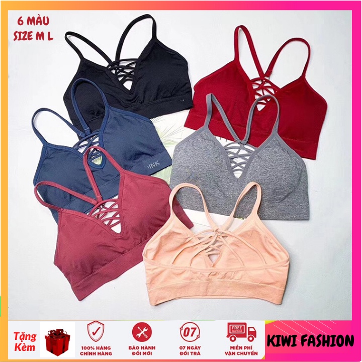 áo tập gym cho nữ pinkk dây đan chéo tạo cảm giác cho vòng một quyến rũ gợi cảm hơn, quần áo tập aerobic nữ-BN013
