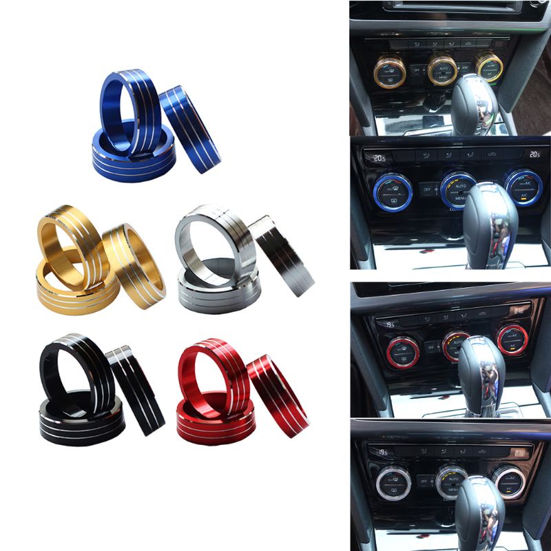 Set 3 Vòng Bảo Vệ Nút Điều Hòa Không Khí Dành Cho New Magotan B8 Tiguan L for Lamando
