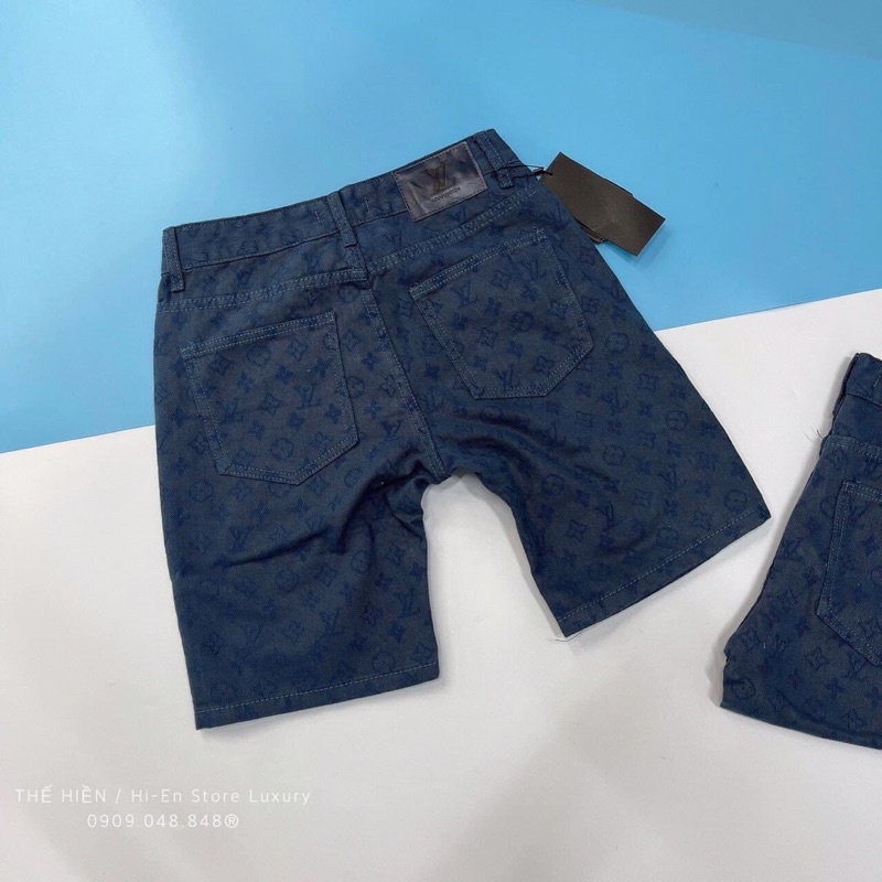 Quần short nam LV vân, quần ngố nam in vân LV new