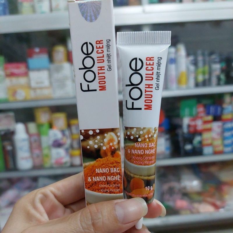 GEL BÔI NHIỆT MIỆNG VIÊM LOÉT MIỆNG, ĐẸN, KHỬ HÔI MIỆNG FOBE MOUTH ULCER 10G, AN TOÀN CHÍNH HÃNG