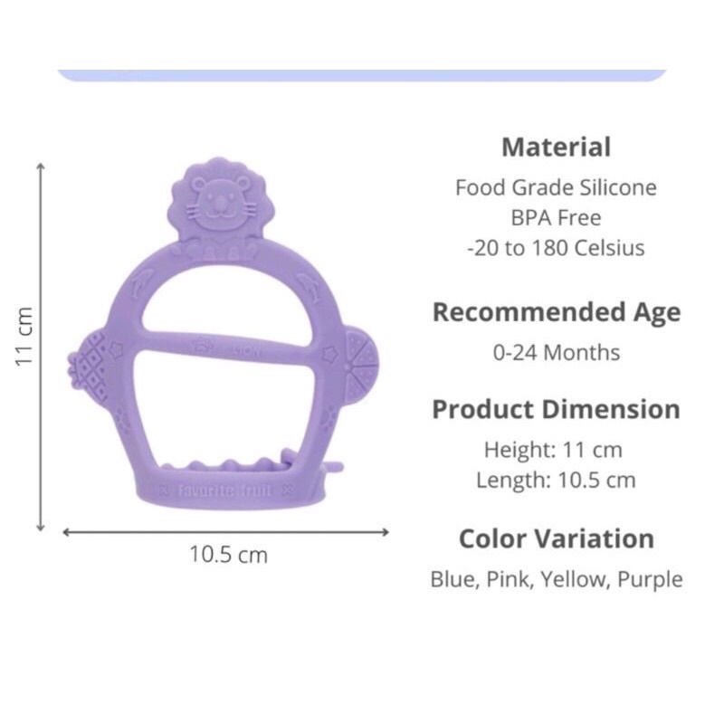 Gặm nướu silicon đeo tay cho bé