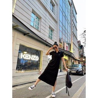 ⚡️BÁN SỈ⚡️Váy polo xanh than thêu hình mickey