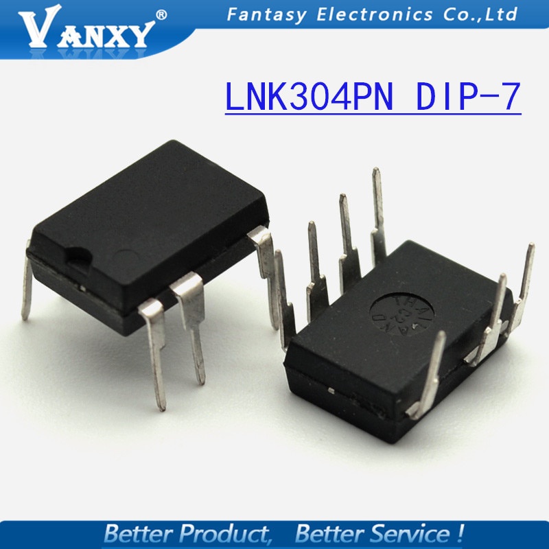 Bộ 10 linh kiện điện tử mới chính hãng chuyên dụng LNK304PN DIP7 LNK304P DIP LNK304 DIP-7 304PN