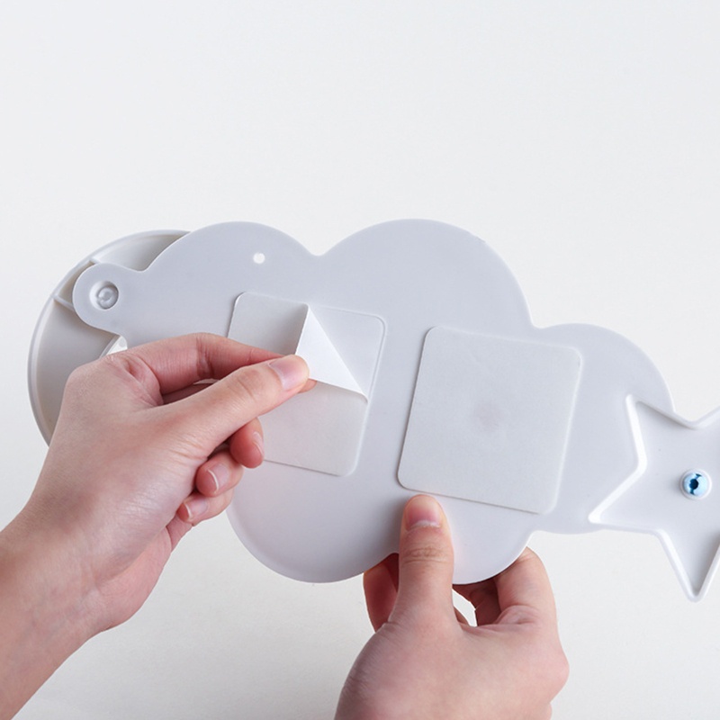Móc treo đồ gắn tường thiết kế ngôi sao đám mây sáng tạo dễ thương