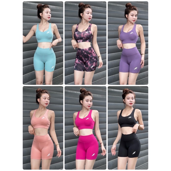 Bộ Tập Ngắn Thể Thao Nữ Đi Ê Hở Lưng