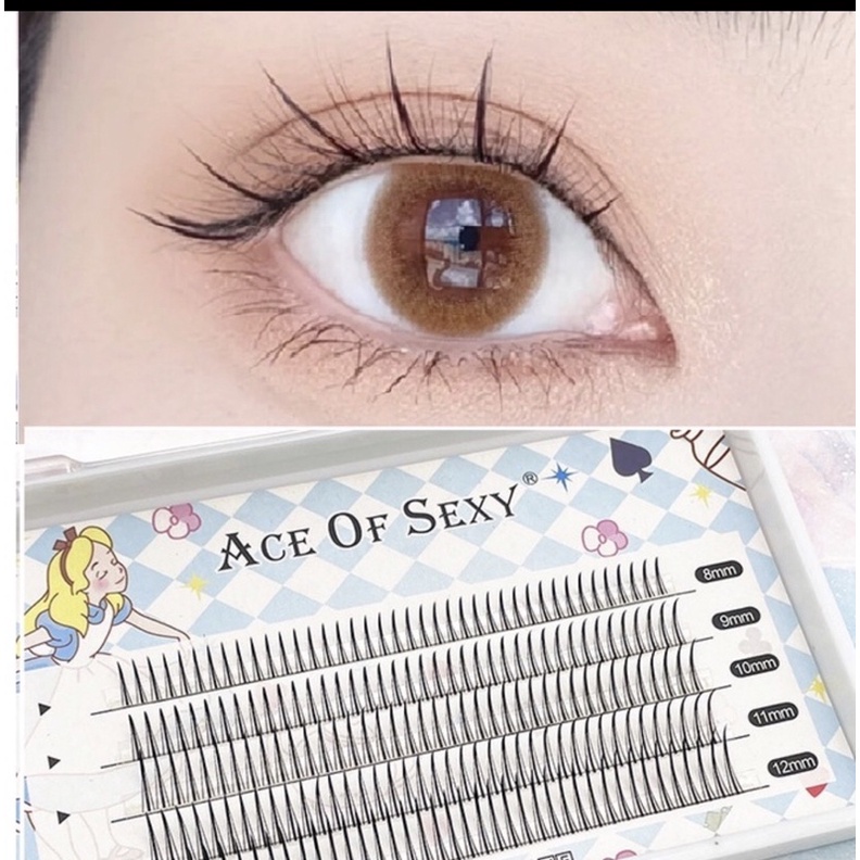 mi giả chùm chữ A tự nối hộp hỗn hợp độ dài 8-12mm/ hộp