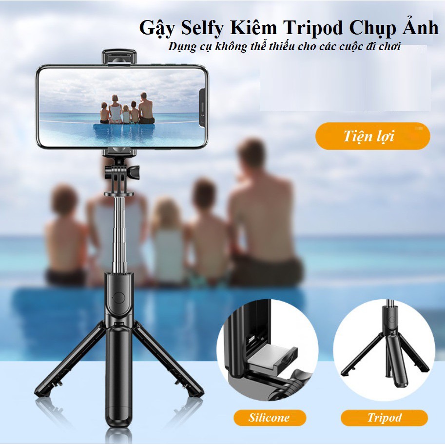 Gậy chụp ảnh tự sướng tripod 3 chân Có Bluetooth Selfy livestream S03