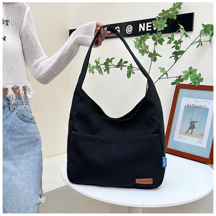 Túi đeo chéo, túi đeo vai vải canvas Hàn Quốc