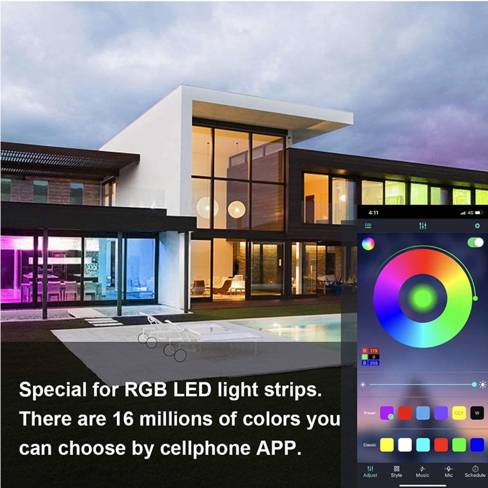 Tuya Wifi RGB Điều Khiển Cho RGB 12V Dải Đèn Led Đèn Neon Băng Hồng Ngoại/Bluetooth/Tuya WiFi Thông Minh controler Có Điều Khiển Từ Xa *