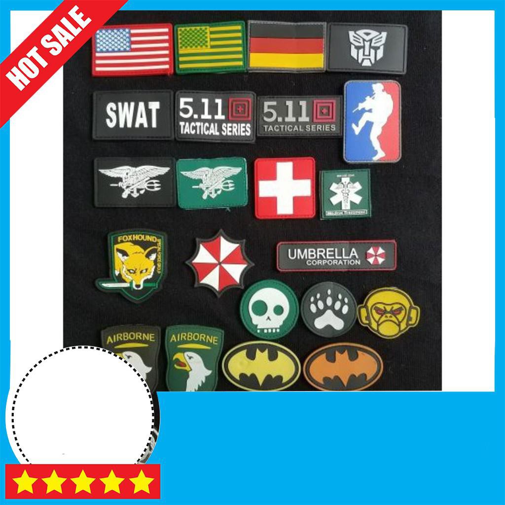 TOP HOT ] [ GIÁ SỈ ] Miếng Logo Dán Balo - Tem Dán Balo Siêu Ngầu