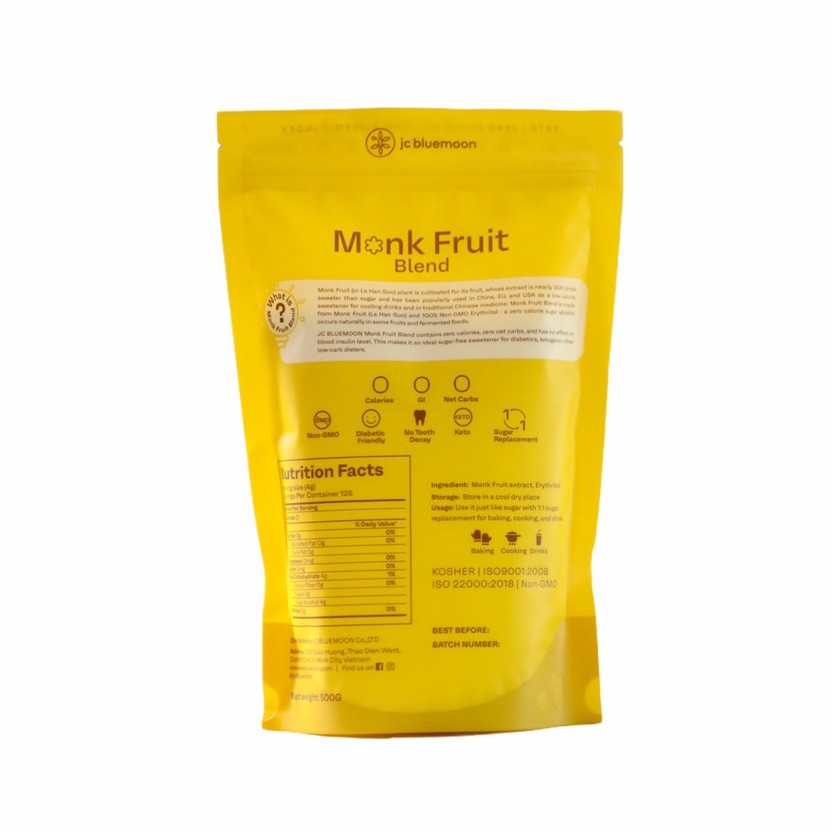 (Keto) Đường La Hán Quả ✅ JC BLUEMOON Monkfruit Classic Blend 500G | BigBuy360 - bigbuy360.vn