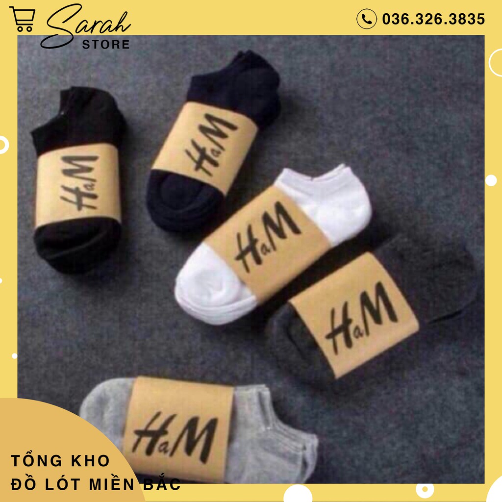 Sét 10 đôi tất HM chống hôi chân hàng đẹp y hình